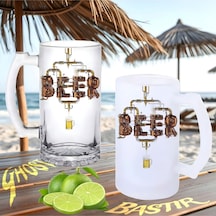 Bira Damıtımı Buzlu Ya Da Buzsuz Bira Bardağı