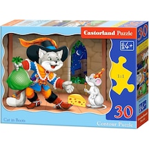 Castorland 30 Parça Çizmeli Kedi Puzzle