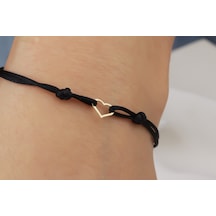 Glorria Altın Kalp İpli Bileklik Renkli Çok Renkli