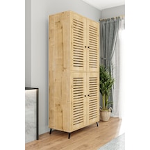 Enwood Deneb Mdf Safirmeşe 4 K Panjur Kapak Ahşap Ayaklı Kiler