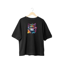Panda Baskı Tekstil Clubber Oversize Siyah