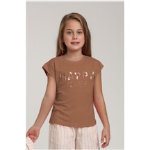 Xo Kids Kız Çocuk Tişört 10-14 Yaş 36011 Kahverengi