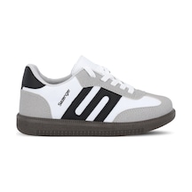 Slazenger Dream I Unisex Çocuk Cırt Cırtlı Beyaz / Siyah Günlük Spor Ayakkabısı Beyaz - Siyah