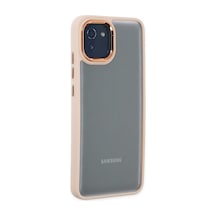 Samsung Galaxy A03 Uyumlu Kılıf Dora Kapak - Pudra