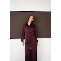 Verymoda Uzun Kollu Gömlek F2101 MÜRDÜM