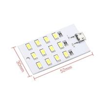 1 Adet Aydınlatma Paneli Mobil Işık 430ma 470ma 5730 Smd 5v, Seçenekler: 12 Led