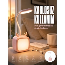 Ayarlanabilir Led Masa Lambası Şarjlı Modern Aydınlatma Çokrenkli