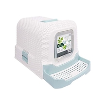 M-pets Eco Rattan Kapalı Kedi Tuvaleti Mavi 69x42x41 Cm 244-53034.01