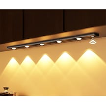 Neo Vista Hareket Sensörlü Slim Led Kabin Armatürü Dekoratif Dim Edilebilir Usb Şarjlı Aydınlatma Siyah, 60 Cm Diğer