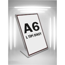 L Tipi A6 Pleksi Föylük Broşürlük-Dikey A6 Föylük-5 Li Paket (532391262)