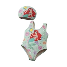 Modanino Kız Çocuk Boneli Mayokini-görsel Desenli-2-6 Yaş 12615n Çağla Yeşili