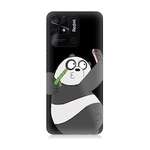 Xiaomi Redmi 10c Uyumlu Selfie Çeken Panda Desenli Silikon Kılıf