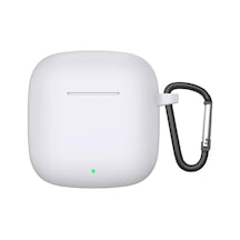 Huawei Freebuds Se 3 Kılıf Askılı Mat Silikon Beyaz Freebuds Se 3 İle Uyumlu Kılıf - Beyaz