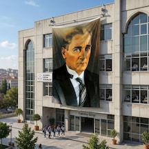 Sivil Mustafa Kemal Atatürk Portresi Poster Bayrak Raşel Kumaş 6x9 Metre Ata2 Diğer