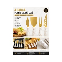 Peynir Bıçağı Seti 4 Parça Sunum Bıçakları Çok Renkli