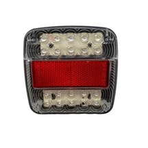 12V-24V Stop Lambası Ledli Kare Beko Loder-Komatsu-Volvo