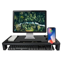 Cbtx YZH-K8 Laptop Monitör Yükseltici Standı USB Hub Organizer Masa