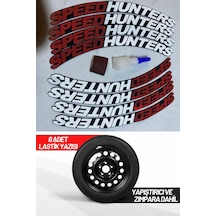 Speed Hunters Motosiklet Ve Otomobil Araç 3d Uyumlu Oto Lastik Yazısı Sticker Arma 8 Adet