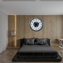 Büro Ev Ofis Hediyesi İçin 60cm Krom Klasik Stil Çarklı Duvar Saati Diğer