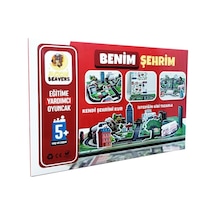 Moon Beavers Benim Şehrim Ahşap Puzzle 83043,maket Şeklinde Eğitici Puzzle