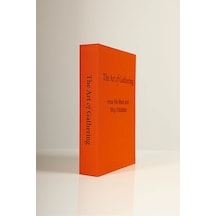 Kumaş Kaplı Turuncu The Art Of Dekoratif Kitap Kutu