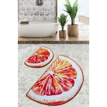 Greyfurt Banyo Halısı Djt 2 Li Set Çok Renkli
