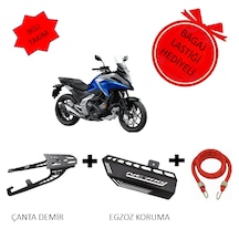 Honda Nc700 Nc750 S X D 2021 - 2024 Çanta Demiri & Honda Nc 700 Uyumlu Egzoz Koruma Sacı Demiri