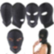 Odins Shop Fantezi Fetish Maske Spandex Siyah 029