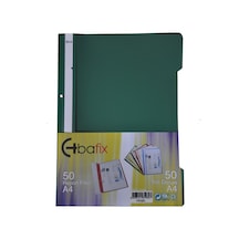 Bafix Telli Dosya Plastik Xl Yeşil A4 Çok Renkli