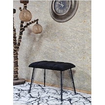 Metal Siyah Tel Ayaklı 60 Cm Puf Bench - Puf - Bench - Oturak - M Çok Renkli