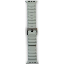 Apple Watch 42mm Uyumlu Magnus Mıknatıslı Silikon Kordon - Gri