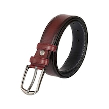 Bordo Suni Deri Dikişli Model 3.5 Cm.lik Klasik Kemer // 8017
