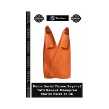 Delux Serisi Yüzme Seyahat Tatil Kauçuk Monopren Marlin Palet 35-36 Çok Renkli