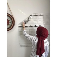 Tutunabilir Kağıt Eğitici Pratik Çarpım Tablosu Şeffaf Akıllı Kağıt Tahta 100x100 Cm Yazı Tahtası Ve Kalem Beyaz