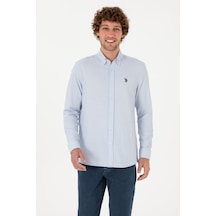 U.s. Polo Assn. Erkek Açık Mavi Gömlek Desenli 50316639-vr003 Acık Mavı