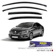 Replax Renault Megane 4 2016 Sonrası Sedan Kromlu Cam Rüzgarlığı 4lü