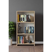 Classy 108yagmur 3 Raflı Kitaplık Ve Dolap Safir Meşe