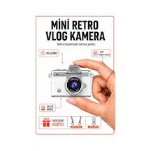 Solvis Mini Dijital Kamera Retro Tasarım Hd Video Selfie Çekim 180 Döndürülebilir Ekran Taşınabilir Kamera