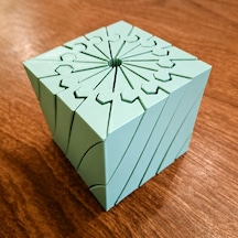 3d Baskı Twisting Küp - Mekanik Dönen Bulmaca Küpü-mint
