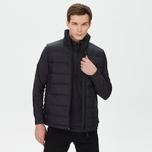 Jack Wolfskin Ather Down Vest Erkek Siyah Yelek Düz 1207691