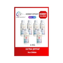 6 Kg Hobi Epoxy/ Şeffaf Epoksi Reçine Ince Döküm