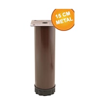 Metal 15 Cm Kahverengi Ayarlanabilir Mobilya Kanepe Koltuk Baza Destek Ayağı Ayakları. Kahverengi Diğer