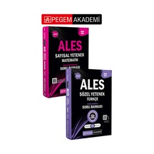 Pegem Akademi 2025 Ales Türkçe Sözel Mantık Tamamı Çözümlü Soru Bankası + 2025 Ales Matematik Sayıs