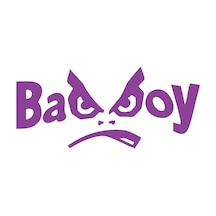Badboy Kötü Çocuk Sticker17x17 Cm Mor