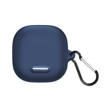 Anker Soundcore Liberty 4 Nc İle Uyumlu Kılıf Silikon Koruyucu Yumuşak Silikon Darbeye Dayanıklı Koruyucu Yüksek Kaliteli Kılıf Liberty 4 Nc İçin Kancalı Koruma Lacivert