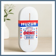 Buradabulabilirsin Paça Lastik Yassı 1.5 Cm Beyaz - 10 M Bbz