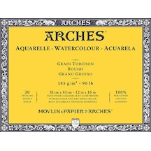 Arches Sulu Boya Blok Defter Rough 185G 20 Yaprak 31X41