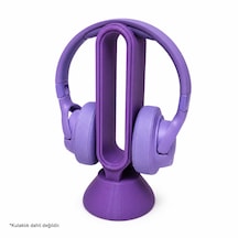 24 Cm Mor 3d Baskı Kulaklık Standı Masaüstü Kulaklık Askılığı Ve Organizer