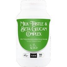 Natur Milk Thistle & Beta Glukan 90 Tablet Karaciğer Ve Bağışıklık Destek Kedi & Köpek
