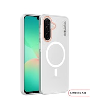 Samsung Galaxy A36 Uyumlu Mat Sert Klein Kılıf Beyaz